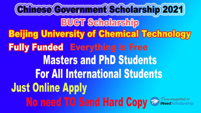 BUST Chinese Government Scholarship CSC Scholarship 2021