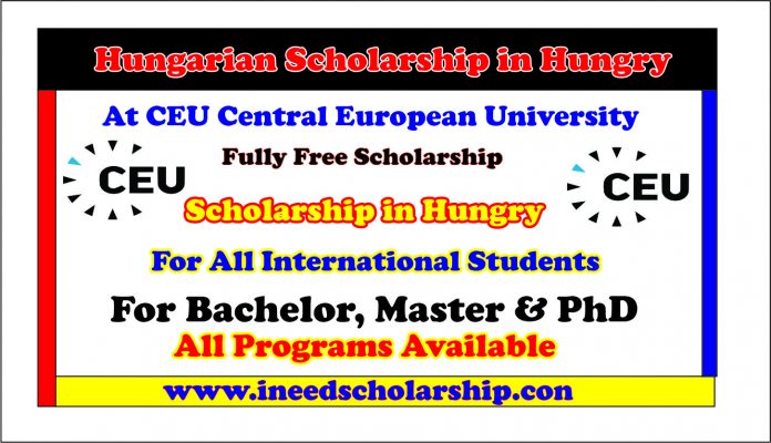 CEU Hungarian Scholarships in Hungary are open at this time.