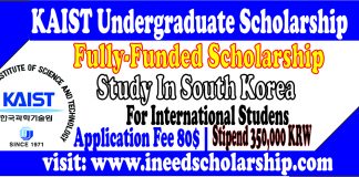 KAIST Undergraduate Scholarship