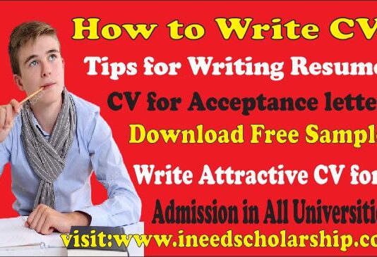 write cv for a scholarship