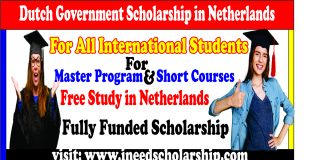 Dutch Government Scholarship in Netherland 2021-Study in Netherland