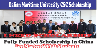 Dalian Maritime University CSC Scholarship 2021