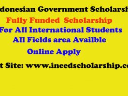 Indonesian Government Scholarship in Indonesia 2021