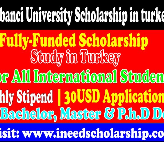 Sabanci University Scholarship in turkey