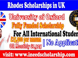 Rhodes Scholarship