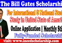 Gates Scholarship in USA
