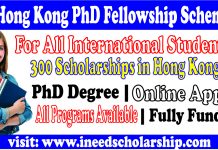 Hong Kong PhD Fellowship Scheme
