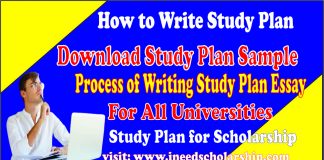 How to Write Study Plan