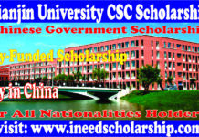 Tianjin University CSC Scholarship