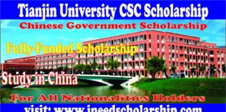 Tianjin University CSC Scholarship