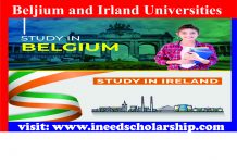 Universities Scholarship  in Belgium and Irland